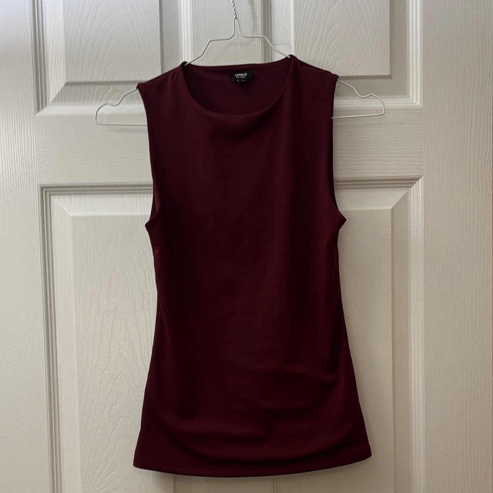 Express Rich Maroon Tank Top